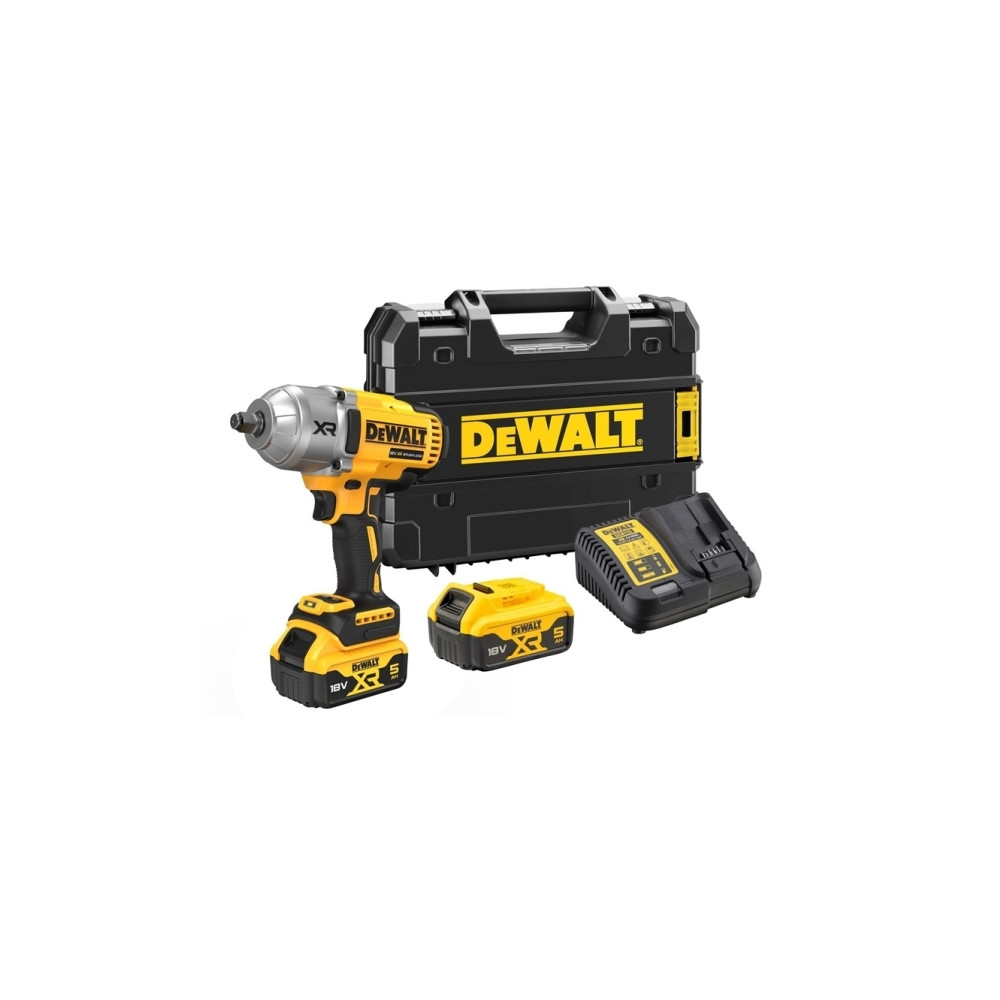 Produktbild för DeWALT DCF900P2T-QW, Mutterdragare, Borstlös, Svart, Gul, 1/...
