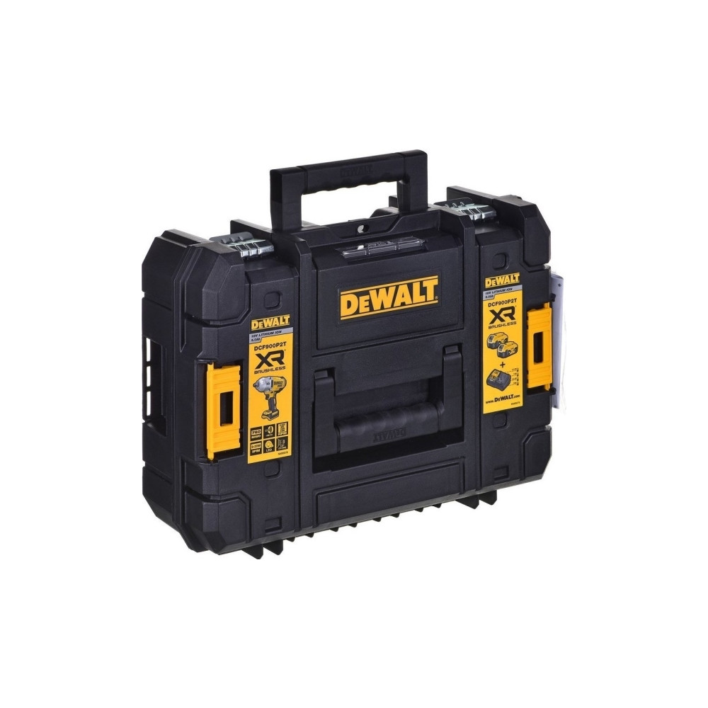 Produktbild för DeWALT DCF900P2T-QW, Mutterdragare, Borstlös, Svart, Gul, 1/...