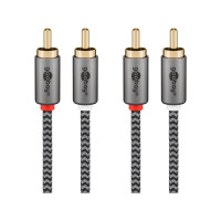Produktbild för Goobay 65294, 2 x RCA, Handkontakt, 2 x RCA, Handkontakt, 3...