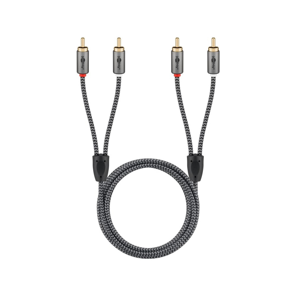 Produktbild för Goobay 65294, 2 x RCA, Handkontakt, 2 x RCA, Handkontakt, 3...