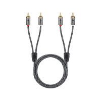 Produktbild för Goobay 65294, 2 x RCA, Handkontakt, 2 x RCA, Handkontakt, 3...