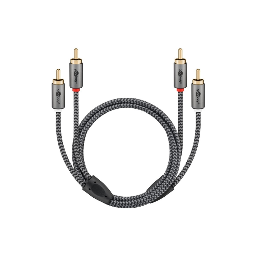 Produktbild för Goobay 65294, 2 x RCA, Handkontakt, 2 x RCA, Handkontakt, 3...