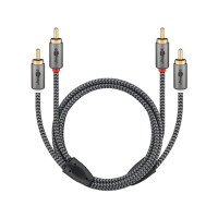 Produktbild för Goobay 65294, 2 x RCA, Handkontakt, 2 x RCA, Handkontakt, 3...