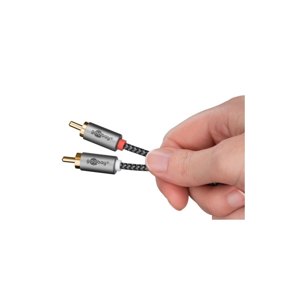 Produktbild för Goobay 65294, 2 x RCA, Handkontakt, 2 x RCA, Handkontakt, 3...