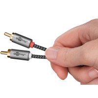Produktbild för Goobay 65294, 2 x RCA, Handkontakt, 2 x RCA, Handkontakt, 3...
