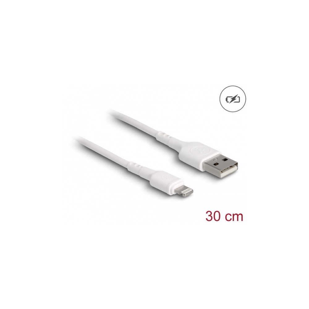 Produktbild för Delock Lightning-kabel - 30 cm