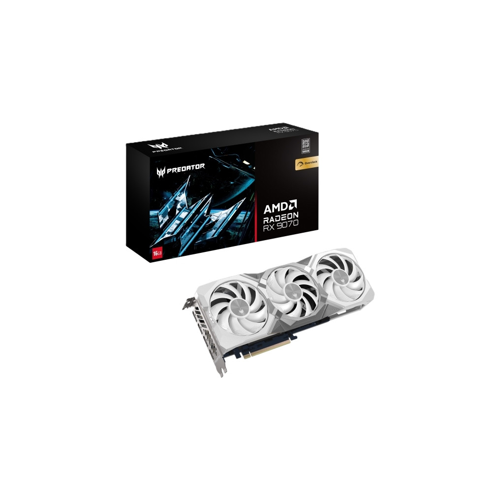 Produktbild för Acer Predator BiFrost Radeon RX 9070 OC 16GB White edition,...