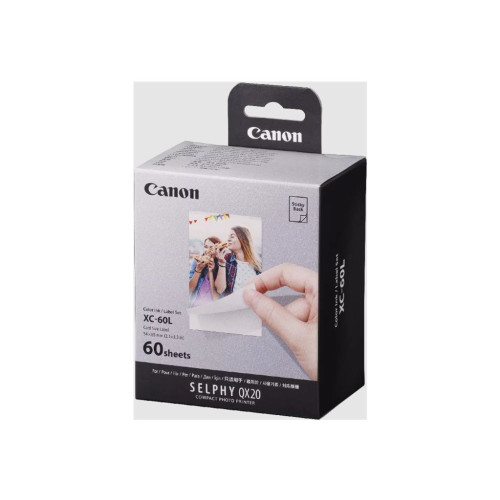 CANON Canon SELPHY XC-60L Bulk Set - färg (cyan, magenta, gul) - original - bläckbandskassett och papperssats