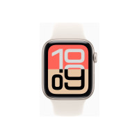 Produktbild för Apple Watch SE 3 (GPS) - stjärnljusaluminium - smart klocka med sportband - starlight - 64 GB