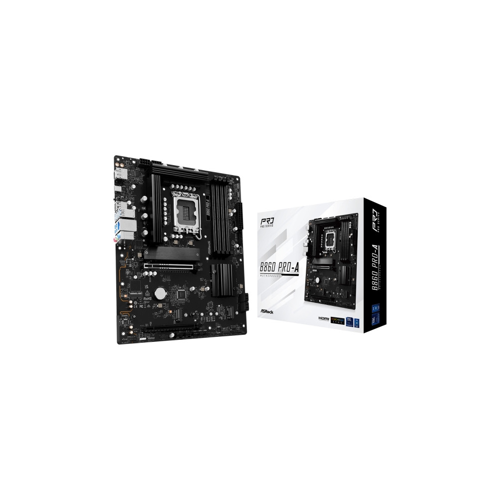 Produktbild för ASRock B860 Pro-A - moderkort - ATX - LGA1851-uttag - B860