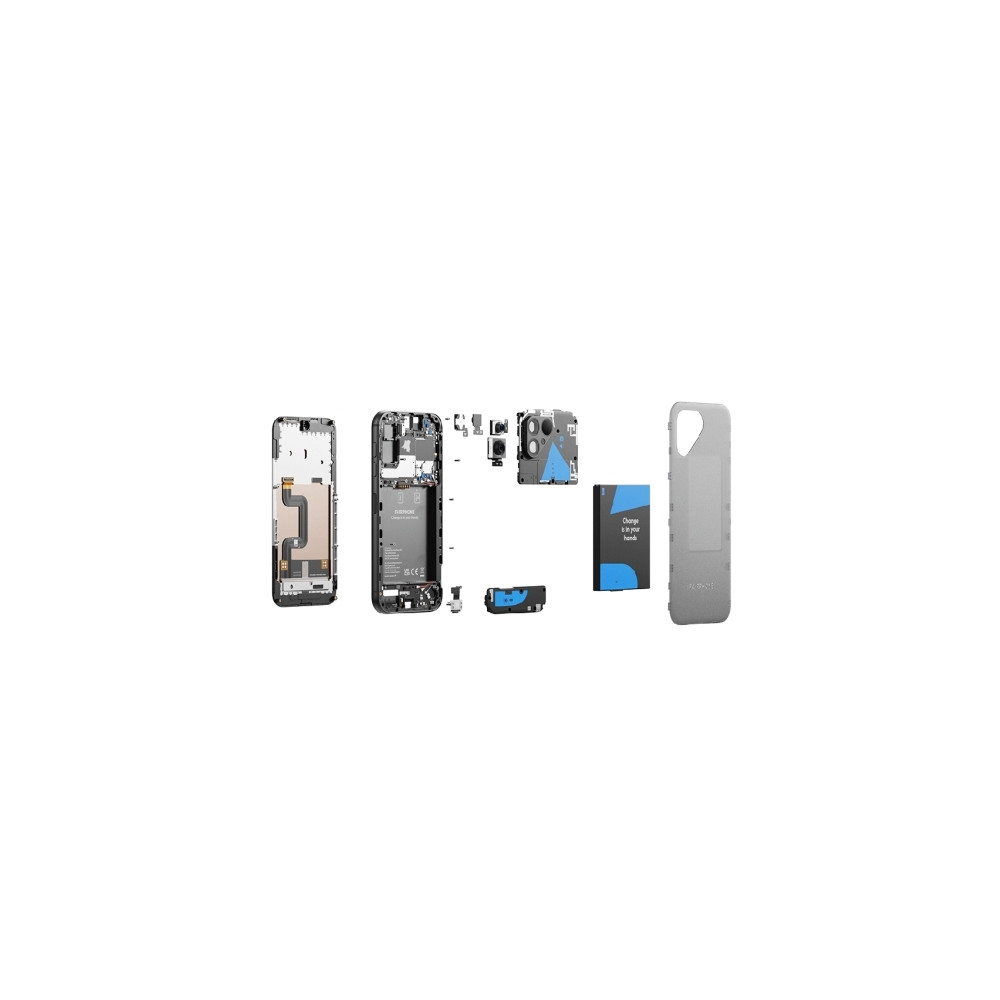 Produktbild för Fairphone 5 - transparent - 5G pekskärmsmobil - 256 GB - GSM