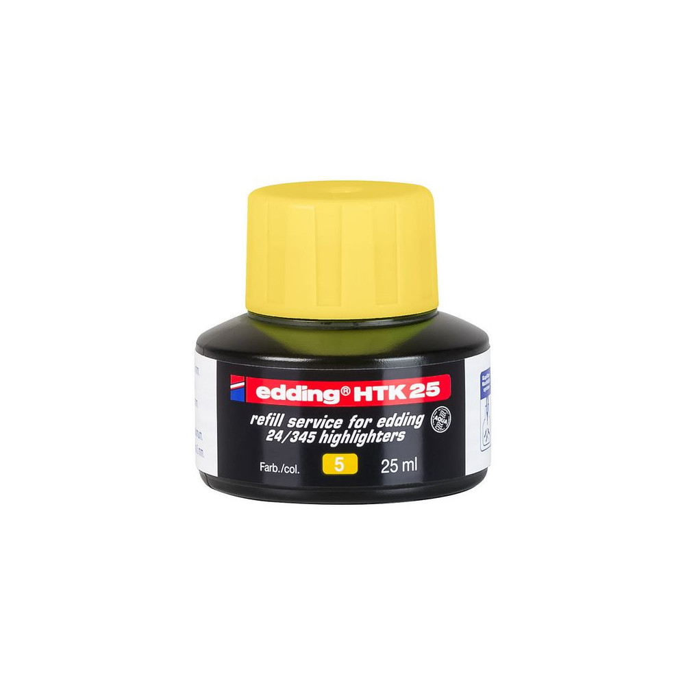 Produktbild för Refill EDDING HTK 25 gul 25 ml