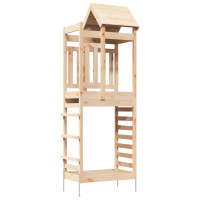 Produktbild för Lekstapel Brun 52,5 x 85 x 238 cm Massiv furu