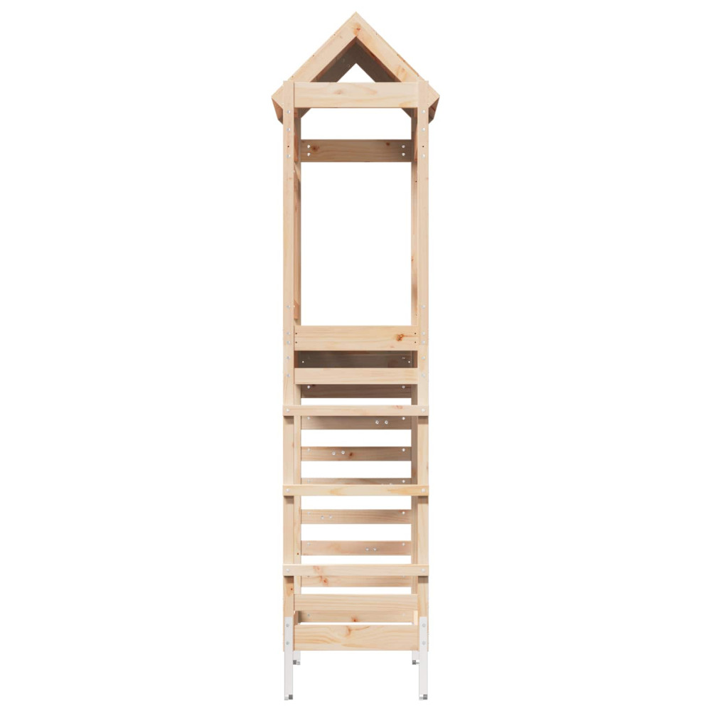 Produktbild för Lekstapel Brun 52,5 x 85 x 238 cm Massiv furu