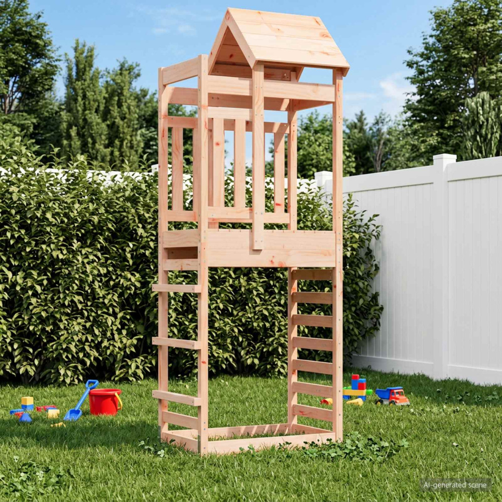 Produktbild för Lekstapel Brun 52,5 x 85 x 238 cm Massiv Douglas-trä