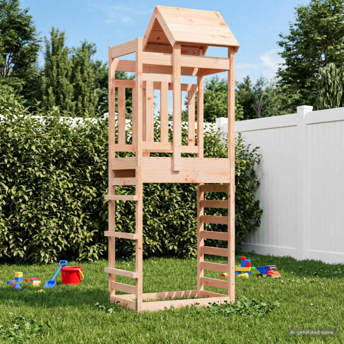vidaXL Lekstapel Brun 52,5 x 85 x 238 cm Massiv Douglas-trä
