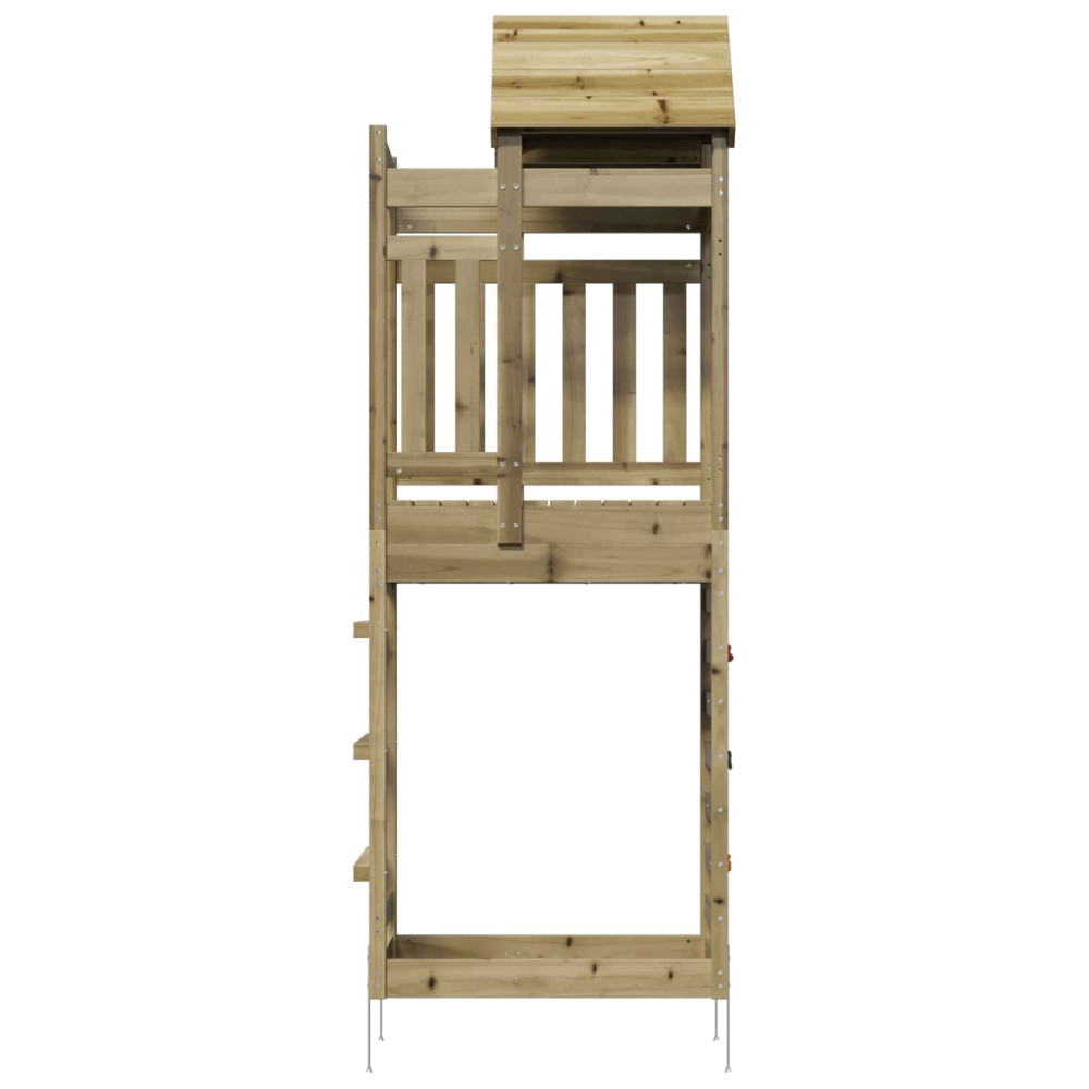 Produktbild för Lekstapel Brun 52,5 x 85 x 238 cm Massiv Impregnerat Trä