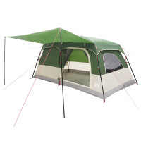 Produktbild för Familjetält med tak Grön 420 x 305 x 200 cm Polyester och Stål