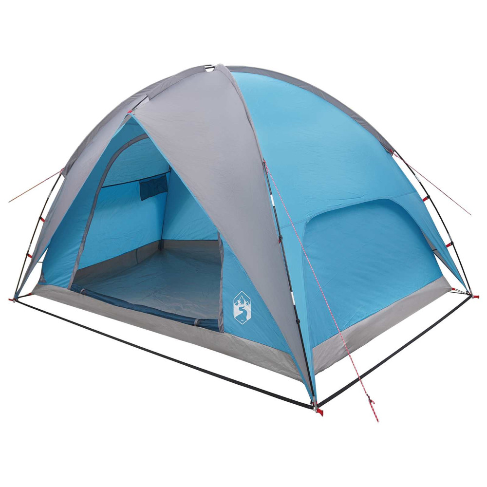 Produktbild för Campingtält med Regnöverdrag Vattentålig Blå 245 x 245 x 149 cm