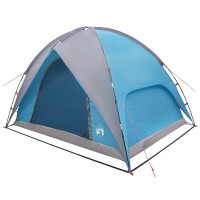 Produktbild för Campingtält med Regnöverdrag Vattentålig Blå 245 x 245 x 149 cm