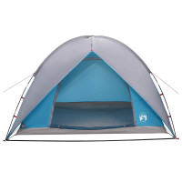 Produktbild för Campingtält med Regnöverdrag Vattentålig Blå 245 x 245 x 149 cm