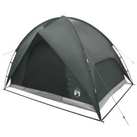 Produktbild för Campingtält med Regnöverdrag Vattentålig Kupol Armégrön