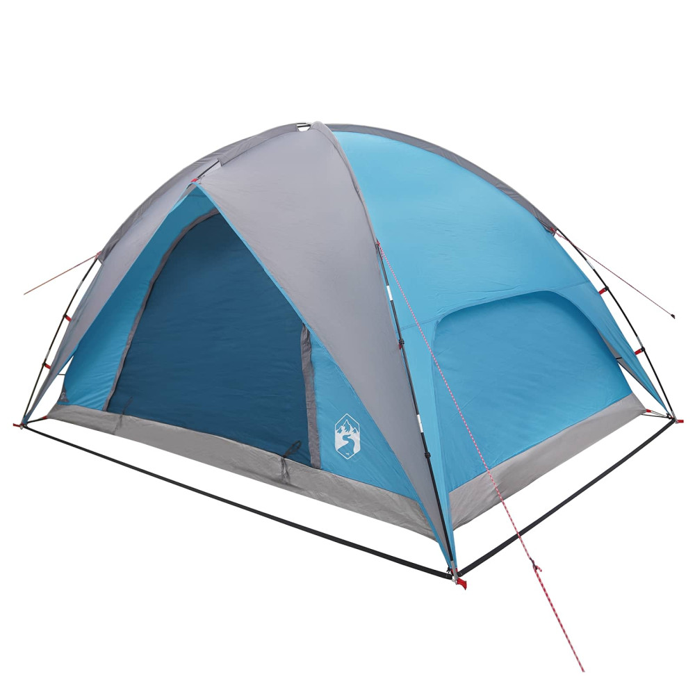 Produktbild för Campingtält med Regnöverdrag Vattentålig Blå 310 x 245 x 160 cm