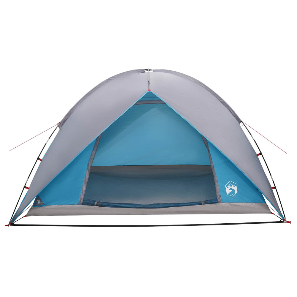 Produktbild för Campingtält med Regnöverdrag Vattentålig Blå 310 x 245 x 160 cm