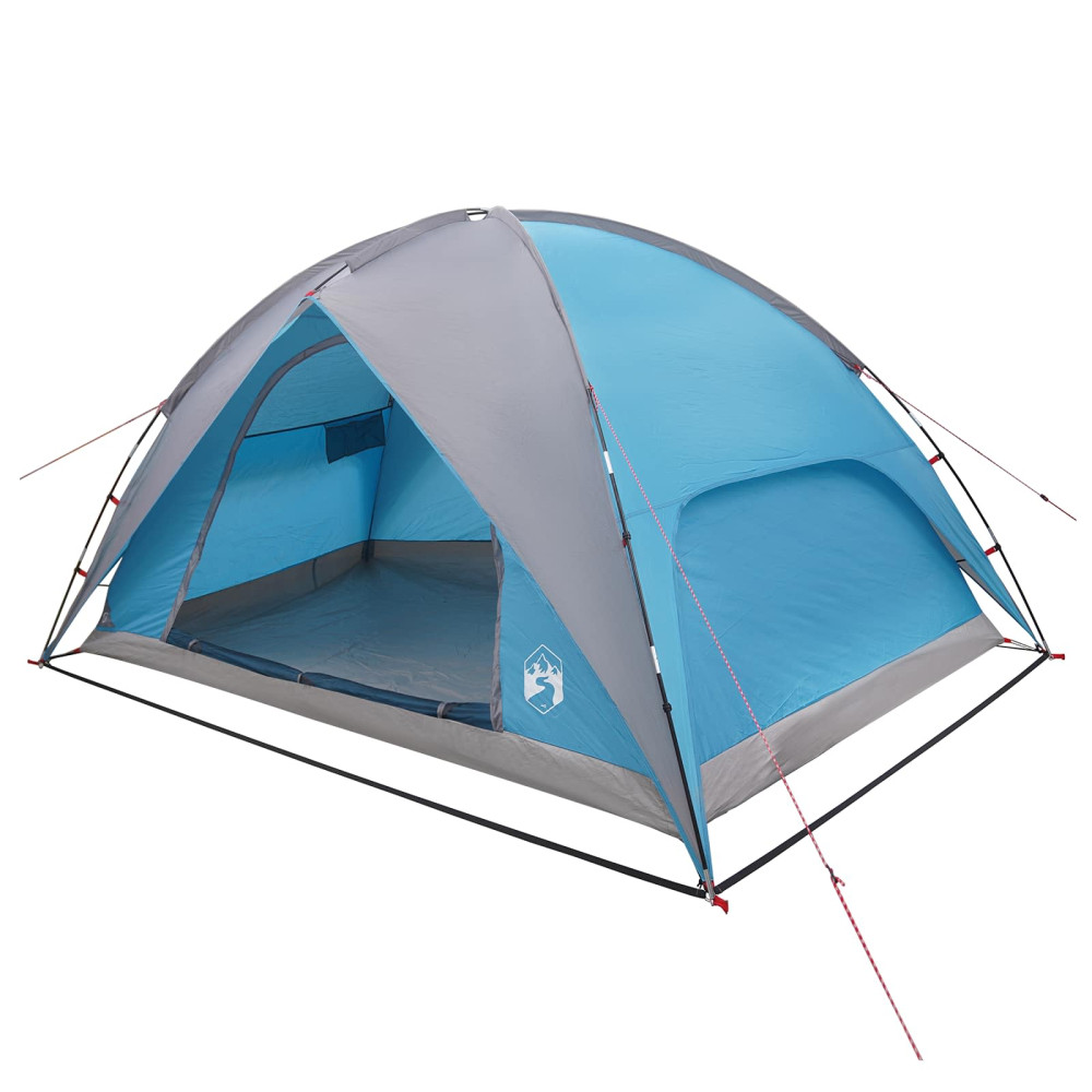 Produktbild för Campingtält med Regnöverdrag Vattentålig Blå 360 x 245 x 185 cm