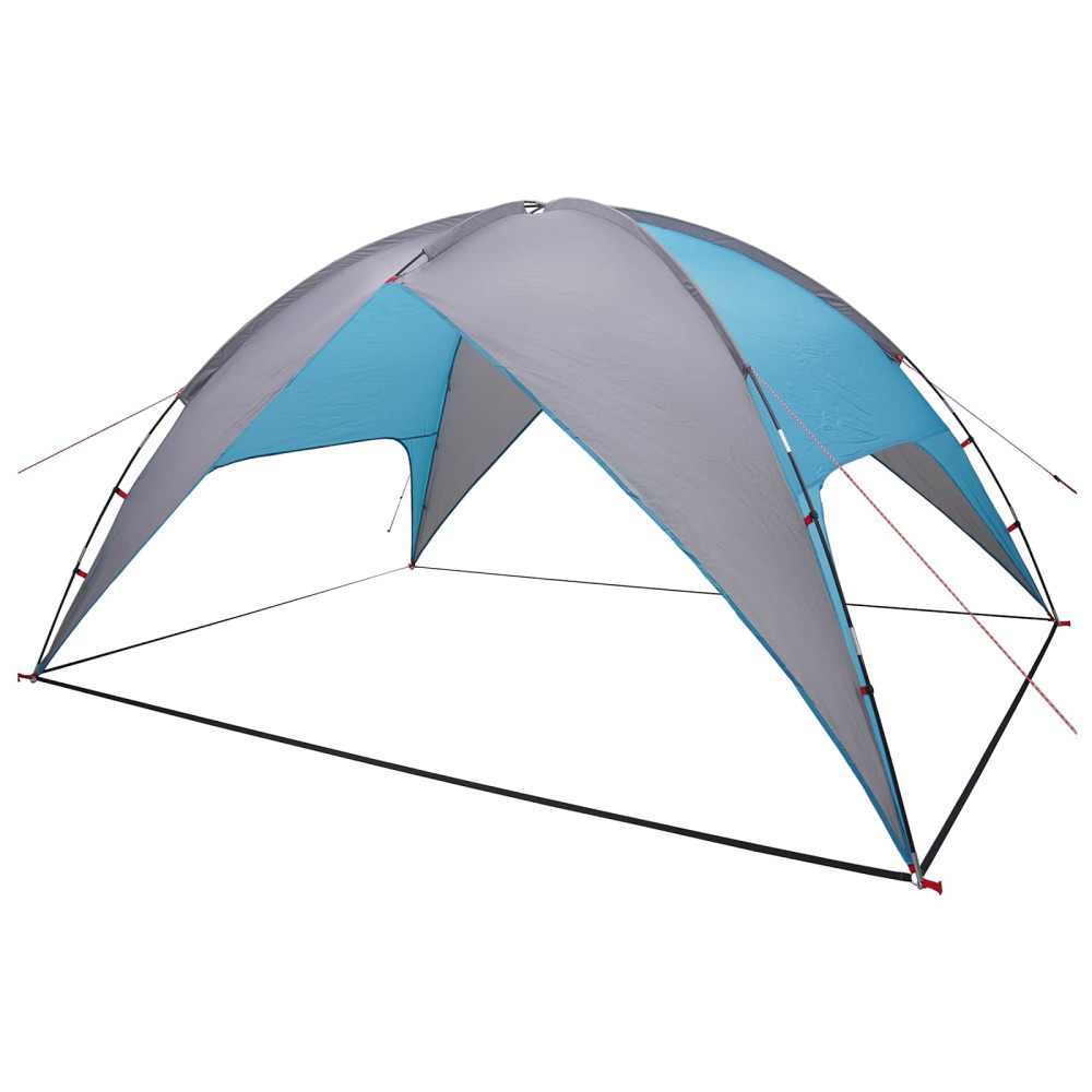 Produktbild för Campingtält med Regnöverdrag Vattentålig Blå 360 x 245 x 185 cm