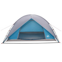 Produktbild för Campingtält med Regnöverdrag Vattentålig Blå 360 x 245 x 185 cm