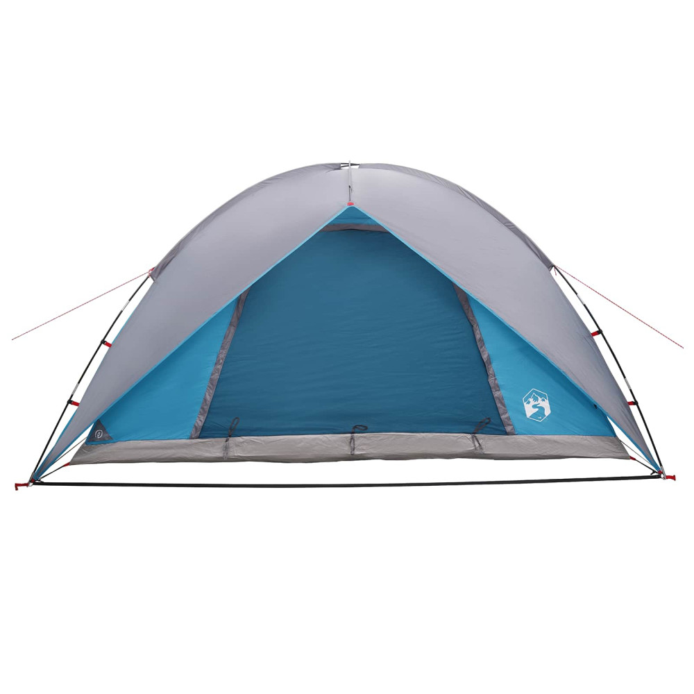 Produktbild för Campingtält med Regnöverdrag Vattentålig Blå 360 x 245 x 185 cm