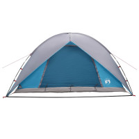 Produktbild för Campingtält med Regnöverdrag Vattentålig Blå 360 x 245 x 185 cm