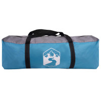 Produktbild för Campingtält med Regnöverdrag Vattentålig Blå 360 x 245 x 185 cm