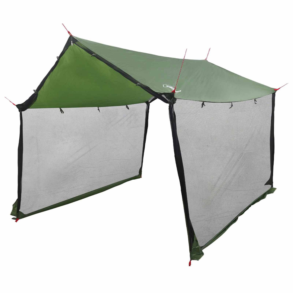 Produktbild för Campingtarp med nätväggar Grön 340 x 260 x 220 cm