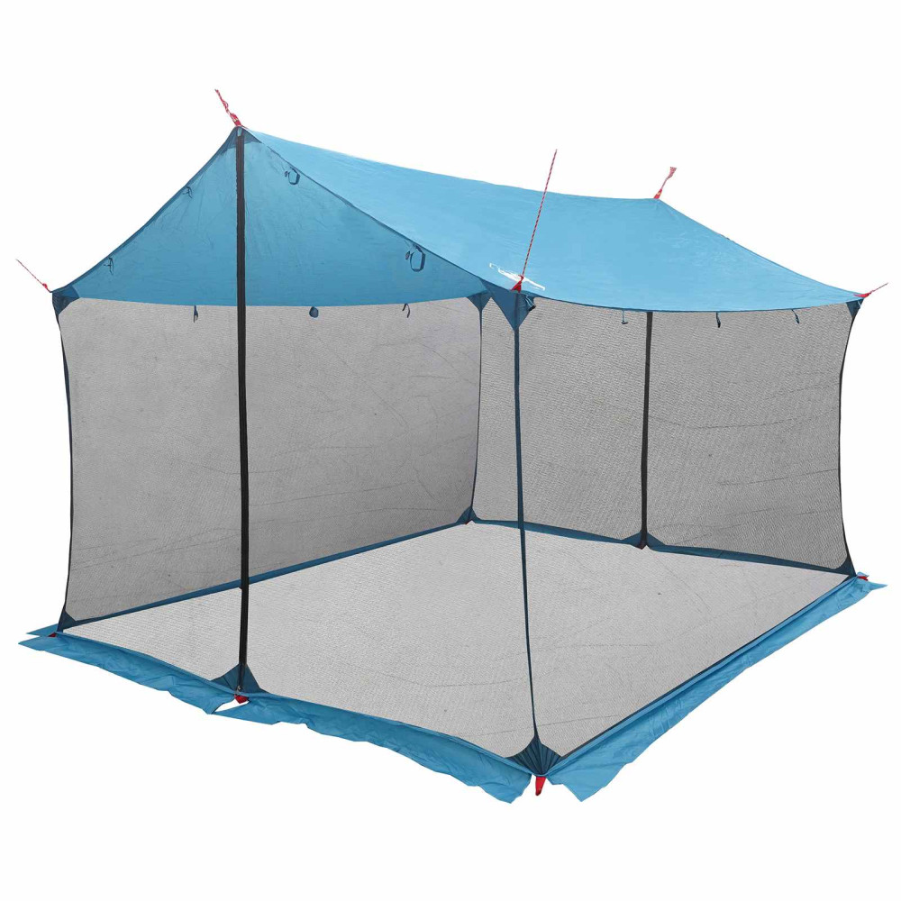 Produktbild för Campingtarp med nätväggar Blå 340 x 260 x 220 cm