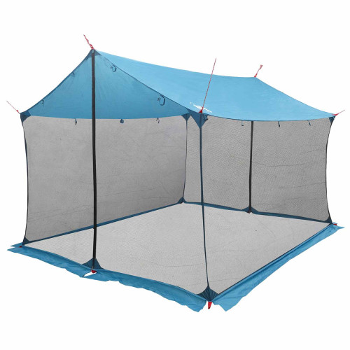 vidaXL Campingtarp med nätväggar Blå 340 x 260 x 220 cm