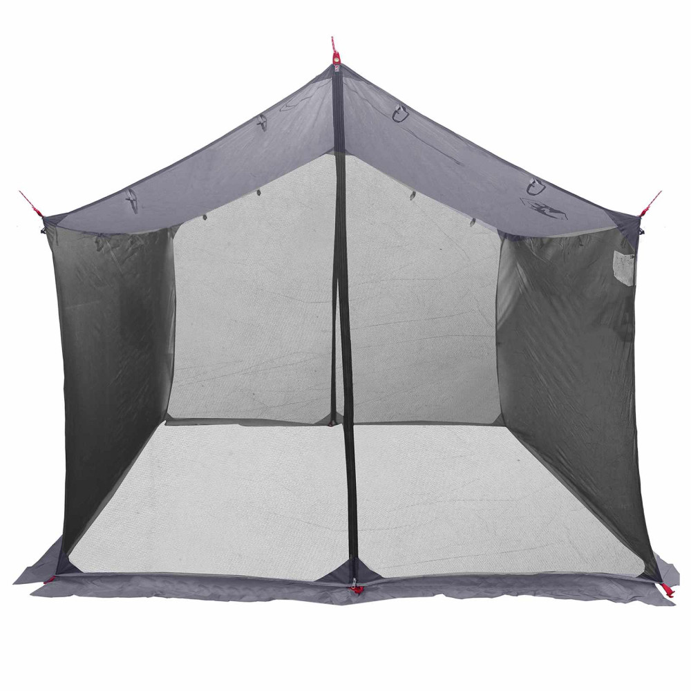 Produktbild för Campingtarp med nätväggar Grå och orange 340 x 260 x 220 cm