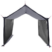 Produktbild för Campingtarp med nätväggar Grå och orange 340 x 260 x 220 cm