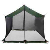 Produktbild för Campingtarp med nätväggar Armégrön 340 x 260 x 220 cm
