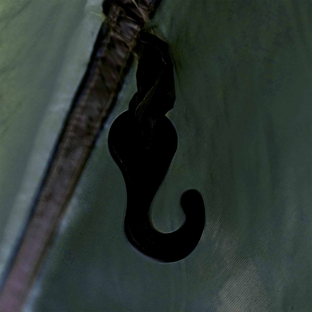 Produktbild för Campingtarp med nätväggar Armégrön 340 x 260 x 220 cm