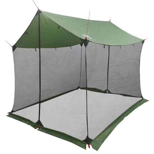 vidaXL Campingtarp med nätväggar Grön 270 x 210 x 210 cm