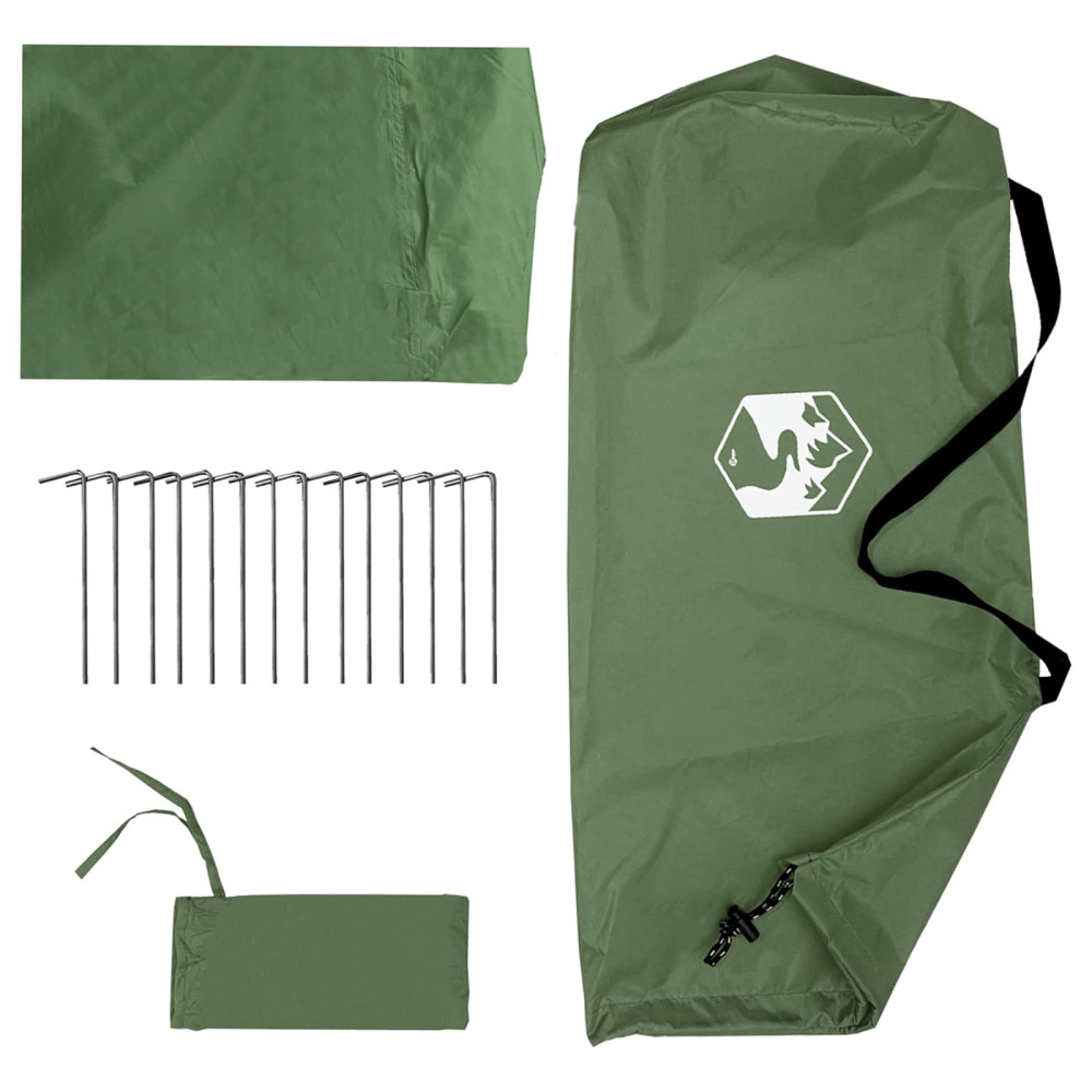 Produktbild för Campingtarp med nätväggar Grön 270 x 210 x 210 cm