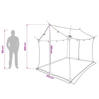 Produktbild för Campingtarp med nätväggar Blå 270 x 210 x 210 cm