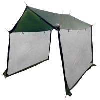 Produktbild för Campingtarp med nätväggar Armégrön 270 x 210 x 210 cm