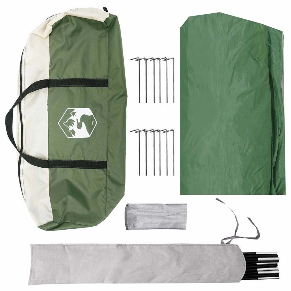 Produktbild för Campingtarp vattentålig Grön 690 x 580 x 255 cm