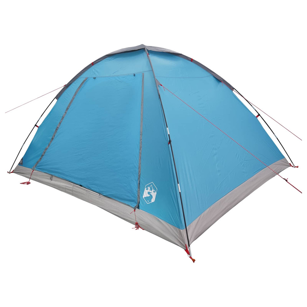 Produktbild för Campingtält med tak Blå 6 personer Polyester och Stål