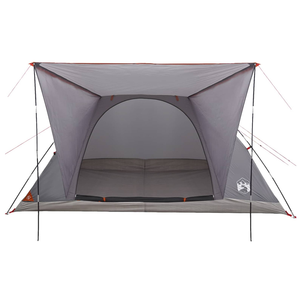 Produktbild för Campingtält Grå och orange 6 personer Polyester och Stål