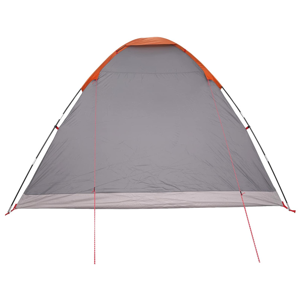 Produktbild för Campingtält Grå och orange 6 personer Polyester och Stål