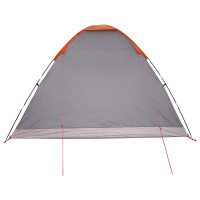 Produktbild för Campingtält Grå och orange 6 personer Polyester och Stål